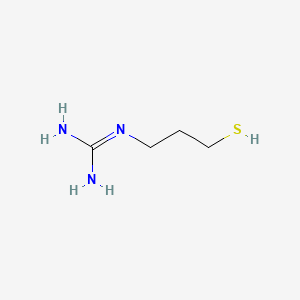 molecular formula C4H11N3S B15492527 Guanidine, (3-mercaptopropyl)- CAS No. 2458-59-5