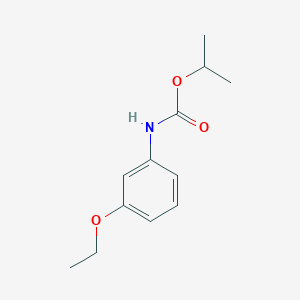 molecular formula C12H17NO3 B15492551 Propan-2-yl hydrogen (3-ethoxyphenyl)carbonimidate CAS No. 2150-87-0