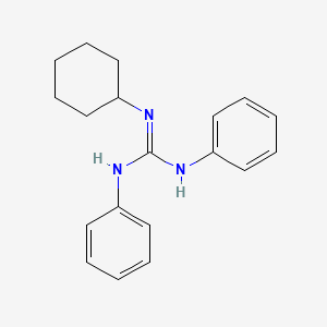 molecular formula C19H23N3 B15492566 2-Cyclohexyl-1,3-diphenylguanidine CAS No. 4833-44-7