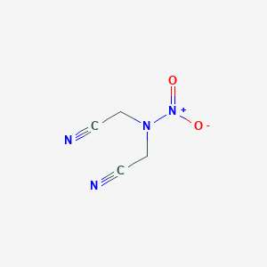 molecular formula C4H4N4O2 B15492579 2,2'-(Nitroimino)diacetonitrile CAS No. 5424-94-2