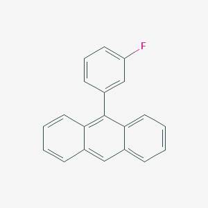 molecular formula C20H13F B15492588 9-(3-Fluorophenyl)anthracene CAS No. 386-20-9