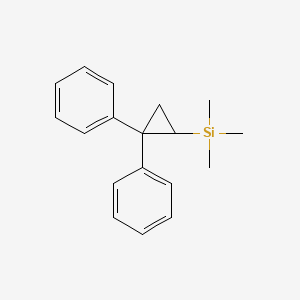 molecular formula C18H22Si B15492610 Silane, (2,2-diphenylcyclopropyl)trimethyl- CAS No. 2612-87-5