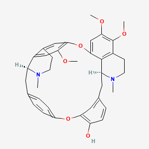 molecular formula C37H40N2O6 B15492620 Thalicberan-12-ol, 2,2'-dimethyl-6,7,7'-trimethoxy- CAS No. 602-83-5