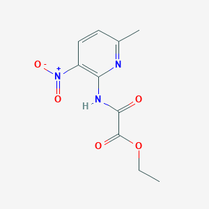 molecular formula C10H11N3O5 B15492628 Ethyl [(6-methyl-3-nitropyridin-2-yl)amino](oxo)acetate CAS No. 787-37-1