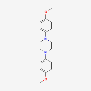 molecular formula C18H22N2O2 B15492680 1,4-Bis(4-methoxyphenyl)piperazine CAS No. 3367-51-9