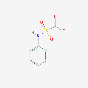 molecular formula C7H7F2NO2S B15492786 1,1-Difluoro-N-phenylmethanesulfonamide CAS No. 658-43-5