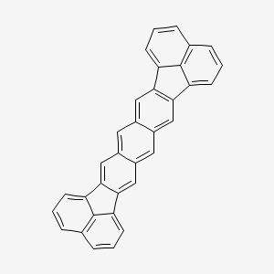 molecular formula C34H18 B15492790 nonacyclo[23.7.1.19,13.02,24.04,22.06,20.08,18.029,33.017,34]tetratriaconta-1(32),2(24),3,5,7,9,11,13(34),14,16,18,20,22,25,27,29(33),30-heptadecaene CAS No. 207-24-9