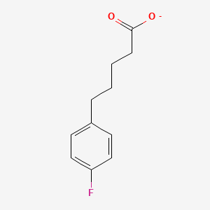 molecular formula C11H12FO2- B15492795 5-(4-Fluorophenyl)pentanoate 