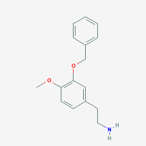 molecular formula C16H19NO2 B154928 2-(3-(Benzyloxy)-4-methoxyphenyl)ethanamine CAS No. 36455-21-7