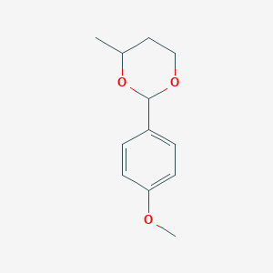 molecular formula C12H16O3 B15492850 2-(4-Methoxyphenyl)-4-methyl-1,3-dioxane CAS No. 5420-88-2
