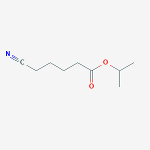 molecular formula C9H15NO2 B15492871 Pentanoic acid, 5-cyano-, 1-methylethyl ester CAS No. 3173-73-7