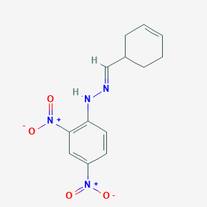 molecular formula C13H14N4O4 B15492949 N-[(E)-cyclohex-3-en-1-ylmethylideneamino]-2,4-dinitroaniline CAS No. 5240-25-5