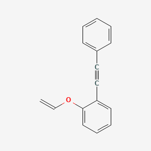 molecular formula C16H12O B15492969 1-(Ethenyloxy)-2-(2-phenylethynyl)benzene 
