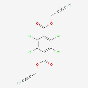 molecular formula C14H6Cl4O4 B15492970 Diprop-2-ynyl 2,3,5,6-tetrachlorobenzene-1,4-dicarboxylate CAS No. 4678-00-6