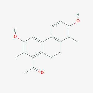 molecular formula C18H18O3 B15493003 Juncatrin A 