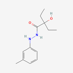 molecular formula C13H20N2O2 B15493018 Diethylglycolic acid m-tolylhydrazide CAS No. 3166-51-6