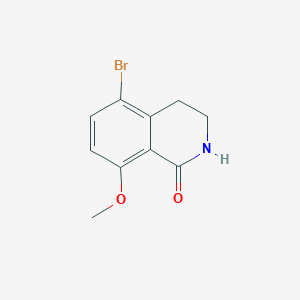 molecular formula C10H10BrNO2 B15493045 5-bromo-8-methoxy-3,4-dihydro-2H-isoquinolin-1-one CAS No. 654684-03-4