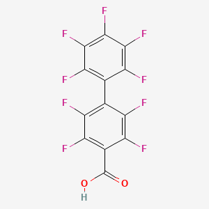 molecular formula C13HF9O2 B15493072 2,2',3,3',4',5,5',6,6'-Nonafluoro[1,1'-biphenyl]-4-carboxylic acid CAS No. 5121-91-5