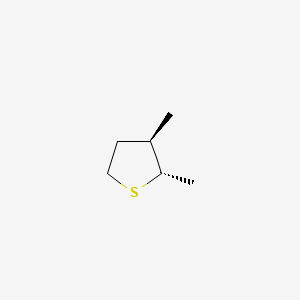 molecular formula C6H12S B15493090 trans-2,3-Dimethyl-thiacyclopentane CAS No. 5161-78-4