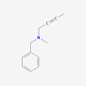 molecular formula C12H15N B15493148 Benzenemethanamine, N-2-butynyl-N-methyl- CAS No. 2520-99-2