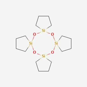 molecular formula C16H32O4Si4 B15493149 Tetracyclotetramethylenecyclotetrasiloxane CAS No. 177-49-1