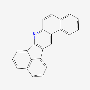 molecular formula C23H13N B15493187 14-Azahexacyclo[14.7.1.02,15.04,13.05,10.020,24]tetracosa-1(23),2(15),3,5,7,9,11,13,16,18,20(24),21-dodecaene CAS No. 238-05-1