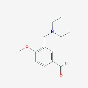 molecular formula C13H19NO2 B154933 3-[(Diethylamino)methyl]-4-methoxybenzaldehyde CAS No. 128501-82-6