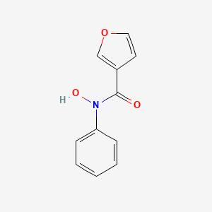 molecular formula C11H9NO3 B15493322 N-Hydroxy-N-phenylfuran-3-carboxamide CAS No. 1137-48-0