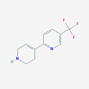 molecular formula C11H11F3N2 B15493349 2-(1,2,3,6-Tetrahydropyridin-4-YL)-5-(trifluoromethyl)pyridine CAS No. 943238-19-5