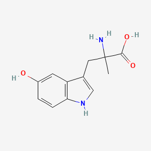 molecular formula C12H14N2O3 B15493351 Tryptophan, 5-hydroxy-alpha-methyl- CAS No. 551-53-1