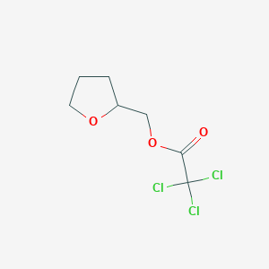 molecular formula C7H9Cl3O3 B15493359 Tetrahydro-2-furanylmethyl trichloroacetate CAS No. 4743-27-5