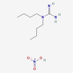 molecular formula C9H22N4O3 B15493548 Guanidine, 1,1-dibutyl-, nitrate CAS No. 329-75-9