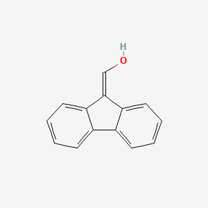 molecular formula C14H10O B15493651 (9H-Fluoren-9-ylidene)methanol CAS No. 1136-56-7