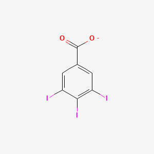 molecular formula C7H2I3O2- B15493691 3,4,5-Triiodobenzoate 