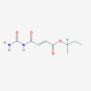 molecular formula C9H14N2O4 B15493706 Butan-2-yl 4-(carbamoylamino)-4-oxobut-2-enoate CAS No. 2155-62-6