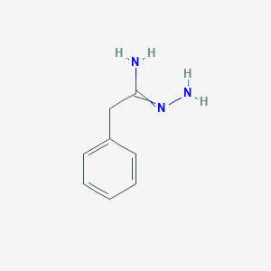 molecular formula C8H11N3 B15493735 N'-amino-2-phenylethanimidamide CAS No. 826-11-9