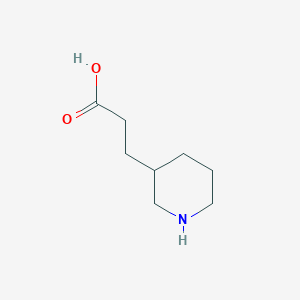 molecular formula C8H15NO2 B154938 3-(Piperidin-3-yl)propanoic acid CAS No. 1822-31-7