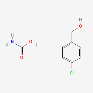 molecular formula C8H10ClNO3 B15493905 Carbamic acid;(4-chlorophenyl)methanol CAS No. 1690-35-3