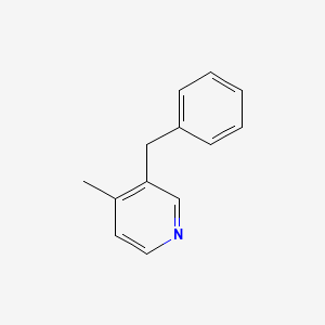 molecular formula C13H13N B15493915 3-Benzyl-4-methylpyridine CAS No. 5191-55-9