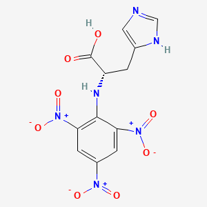 molecular formula C12H10N6O8 B15493948 N-(2,4,6-Trinitrophenyl)-L-histidine CAS No. 1051-64-5