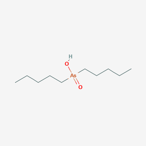 molecular formula C10H23AsO2 B15494016 Dipentylarsinic acid CAS No. 4964-30-1