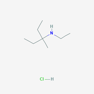 molecular formula C8H20ClN B15494065 N,1-Diethyl-1-methylpropylamine hydrochloride CAS No. 1185-93-9