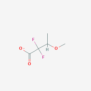 molecular formula C5H7F2O3- B15494075 2,2-Difluoro-3-methoxybutanoate 