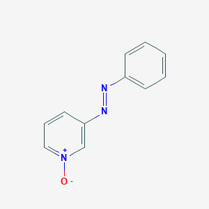 molecular formula C11H9N3O B15494080 1-Oxo-3-[(E)-phenyldiazenyl]-1lambda~5~-pyridine CAS No. 2569-65-5