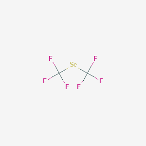 molecular formula C2F6Se B15494083 Trifluoro[(trifluoromethyl)selanyl]methane CAS No. 371-79-9