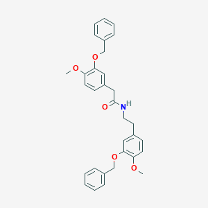 B154941 2-[3-(benzyloxy)-4-methoxyphenyl]-N-{2-[3-(benzyloxy)-4-methoxyphenyl]ethyl}acetamide CAS No. 21411-26-7