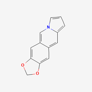 molecular formula C13H9NO2 B15494127 2H-[1,3]Dioxolo[4,5-g]pyrrolo[1,2-b]isoquinoline CAS No. 257-62-5
