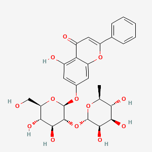 molecular formula C27H30O13 B15494239 Chrysin 7-O-neohesperidoside 