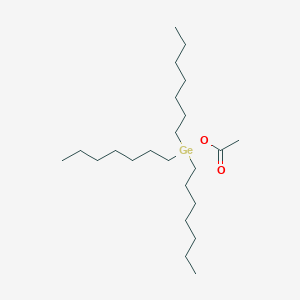 molecular formula C23H48GeO2 B15494243 (Acetyloxy)(triheptyl)germane CAS No. 1185-78-0
