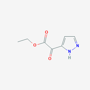 molecular formula C7H8N2O3 B15494274 ethyl 2-oxo-2-(1H-pyrazol-5-yl)acetate 
